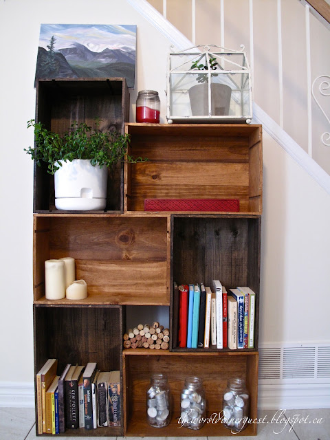 THE WORST DINNER GUEST: DIY Vintage Wine Crate Bookshelf