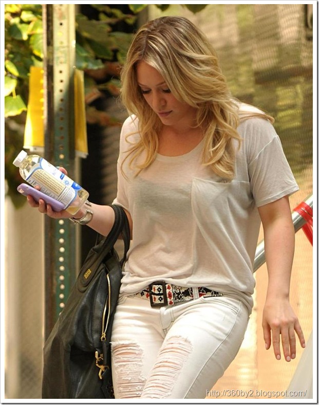 Hilary Duff Ruins A See-through Moment
