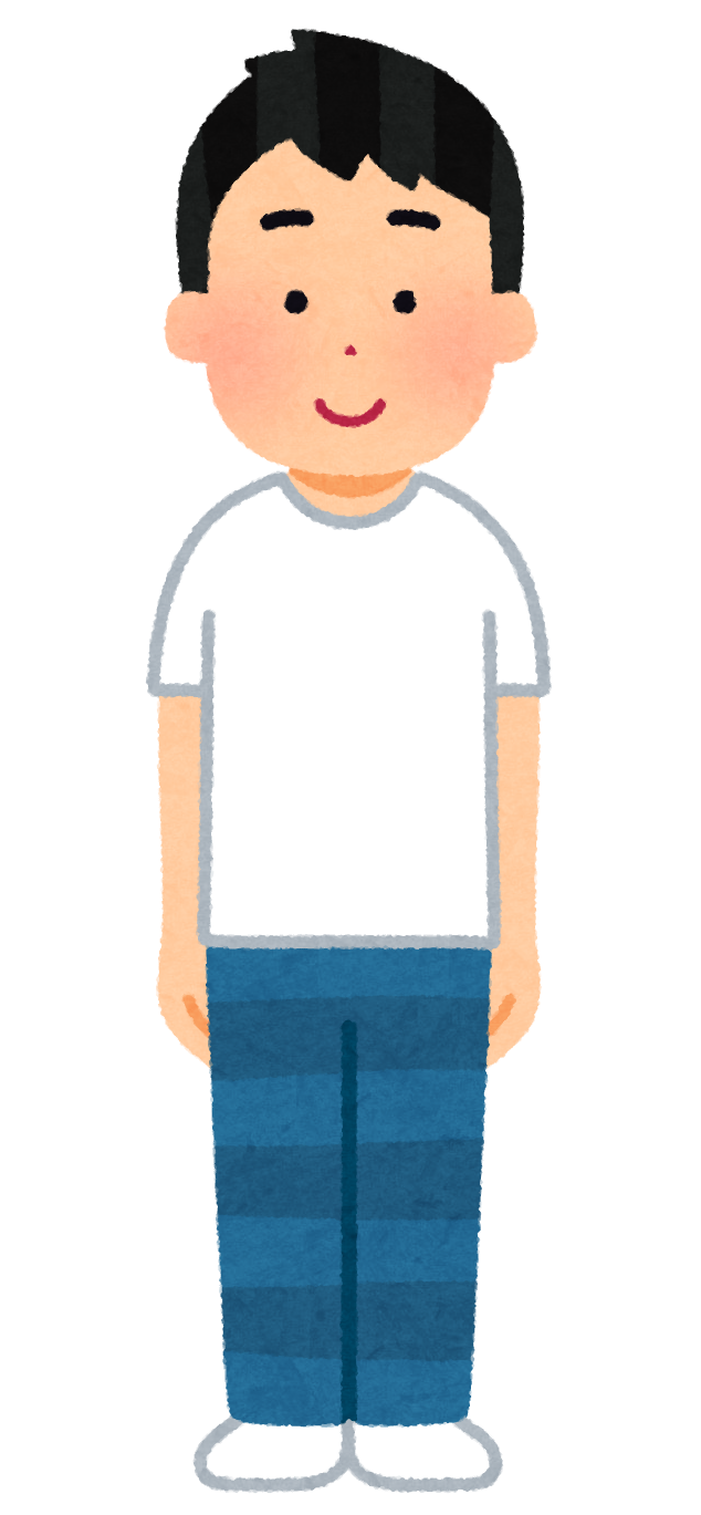 Tシャツを着た人のイラスト 男性 かわいいフリー素材集 いらすとや