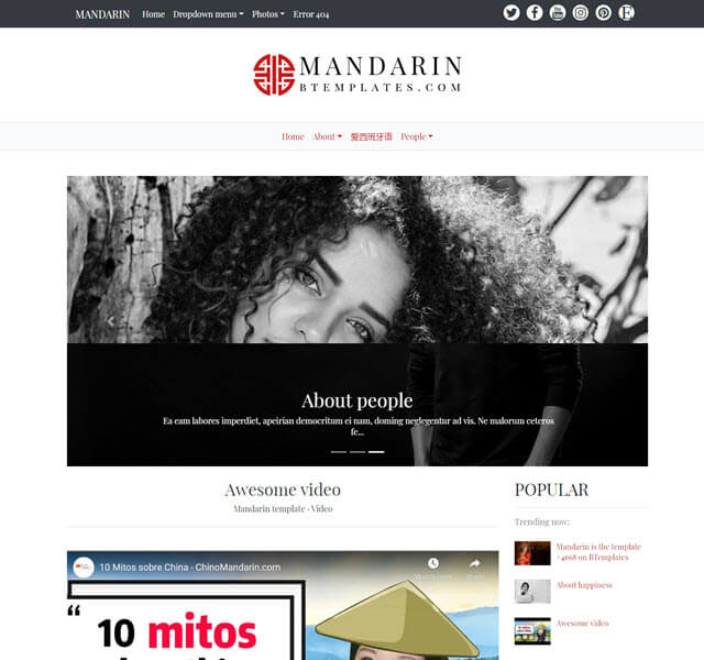 mandarin an awesome theme for personal blog