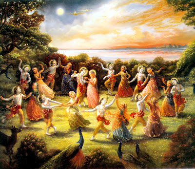 krishna and gopi raas leela