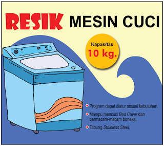 Iklan Mesin Cuci dengan Merk "Resik" (Halaman 2) - BELAJAR 