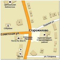 карта Старожилово