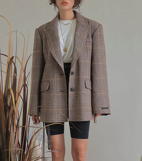 Peaked Lapel Belted Jacket