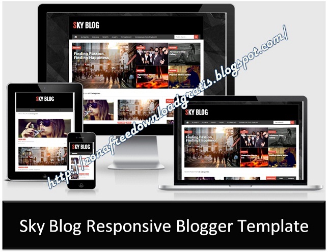 Sky Blog Responsive Blogger Template