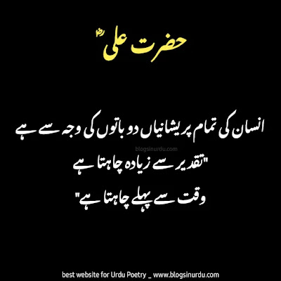 Hazrat Ali Quotes in Urdu