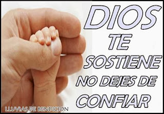 Dios te sostiene, no dejes de confiar.