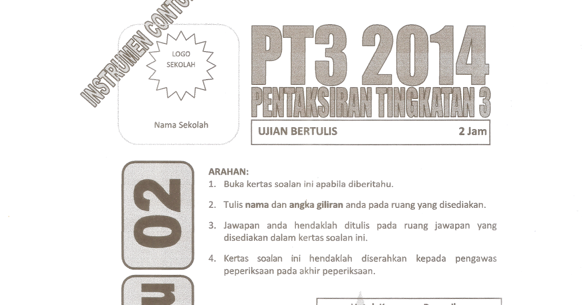 FaRiS-PeTrA.com: INSTRUMEN CONTOH BM PT3!