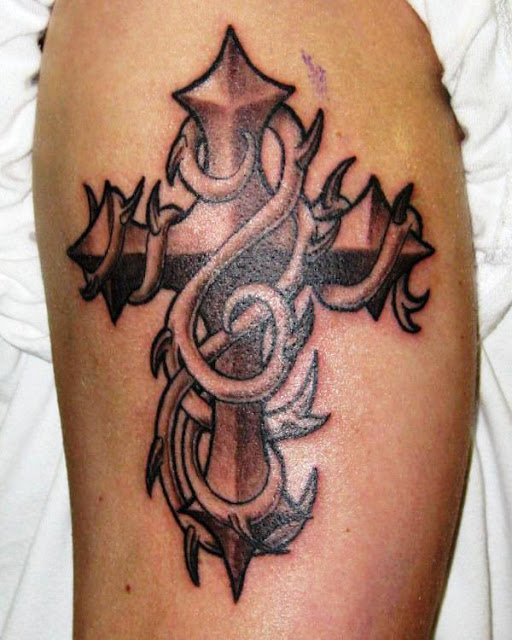 Tribal Cross Tattoos