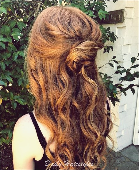 Prom hairstyles, half up half down prom hairstyles