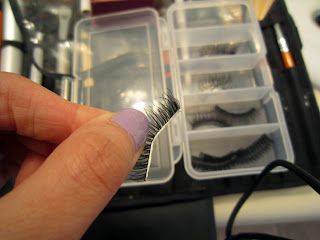 False Eyelashes, Shu Uemura Eyelash glue, how to apply false eyelashes