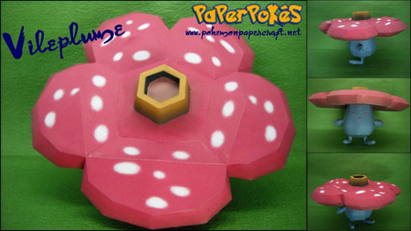 Pokemon Vileplume Papercraft