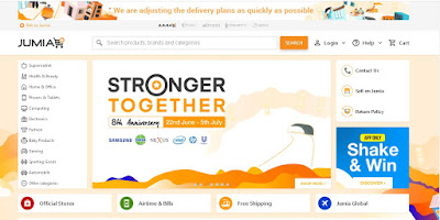 jumia.com.ng homepage