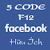 5 code F12 Facebook hữu ích