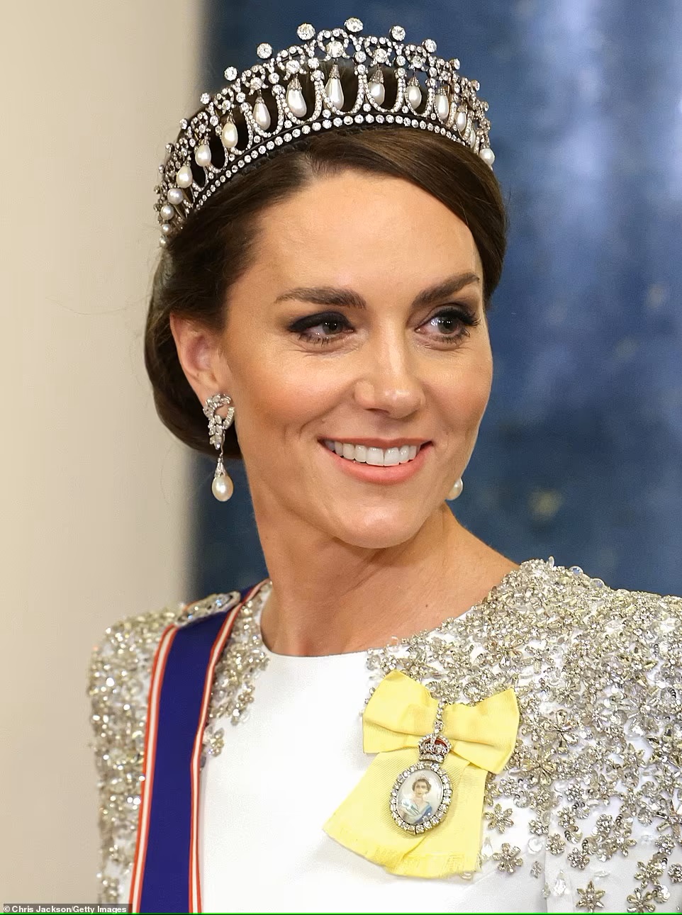 Princess of Wales beams as she entertains South Africa’s president during Buckingham Palace showpiece