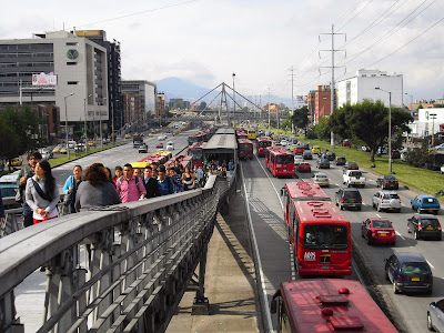 Transmilenio: A snapshot of Colombian "organisation"? Transmilenio — looking good (well not quite).