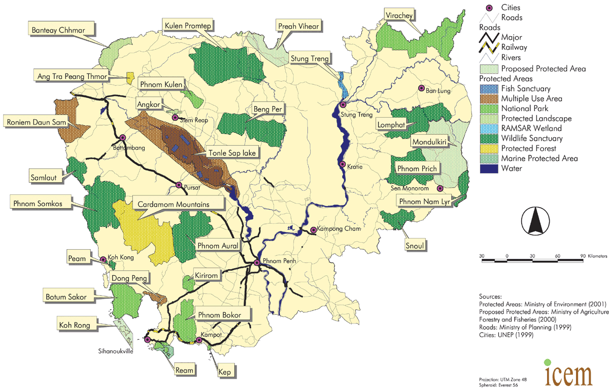 Kamboja Peta Geografis Kamboja Timor Leste