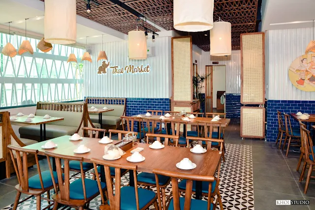 Chụp ảnh nội thất nhà hàng Thai Market - Chi nhánh Tam Kỳ