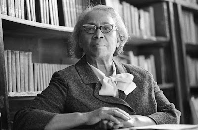 A black and white photo of Septima Clark