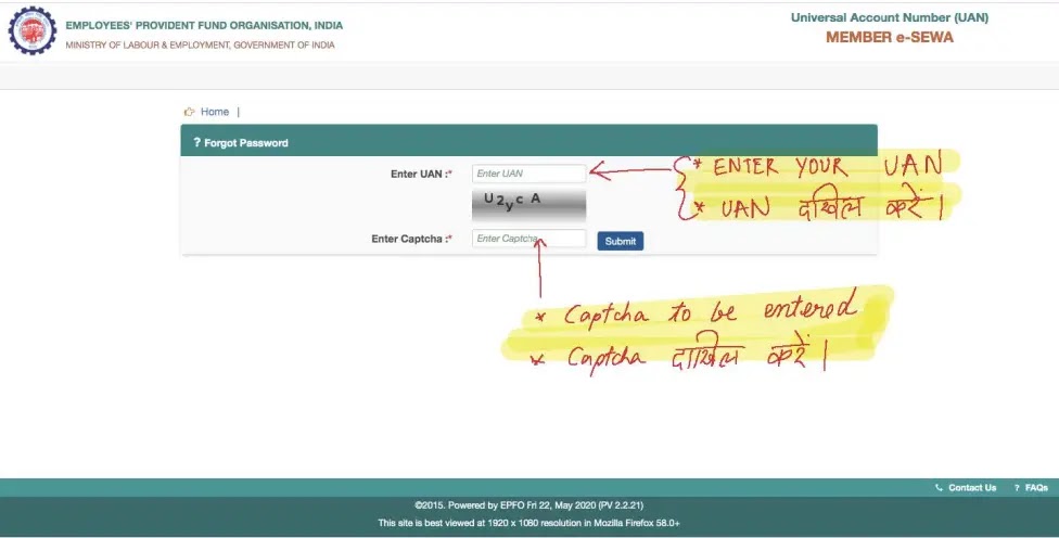 Change Mobile Number Linked to UAN