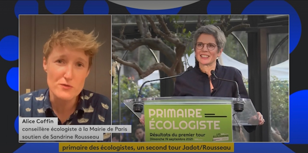 [VIDEO] Primaire écologiste : Alice Coffin loue Sandrine Rousseau et son « écologie radicale »