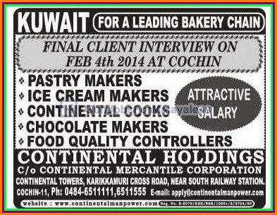 Kuwait Urgent Vacancies