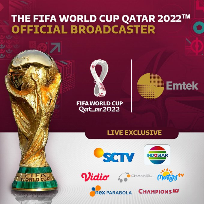 4 Stasiun Televisi Pemegang Hak Siar Piala Dunia Qatar