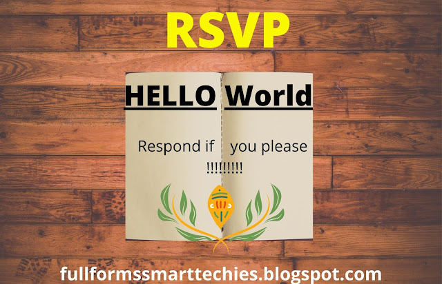 full form of rsvp