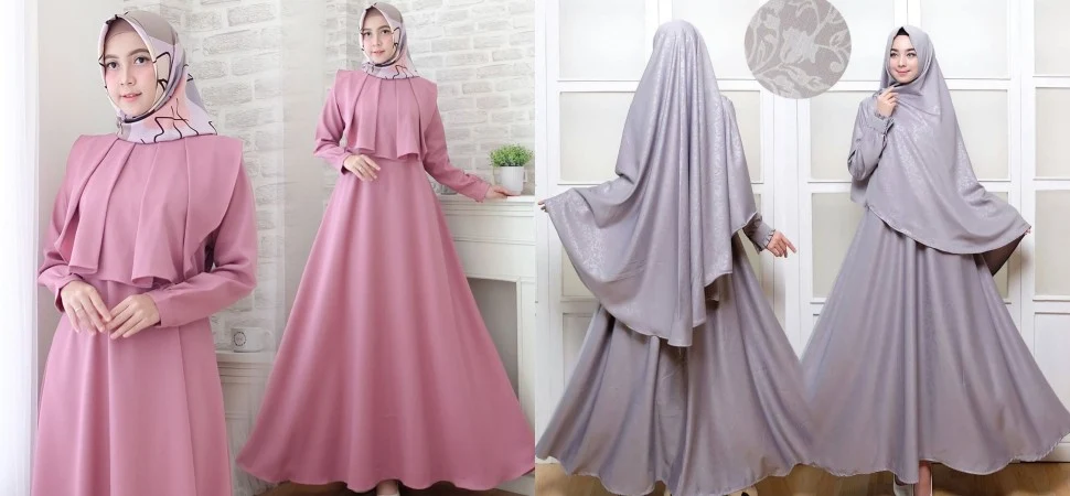 38 Model Baju Gamis Polos Terbaru 2020 Muda Co Id - Model baju gamis polos