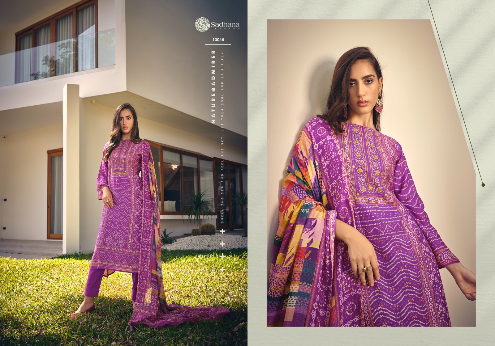Inaayat Sadhana Muslin Silk Khatli Work Pant Style Suits