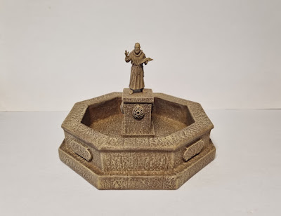 AHPC14 - Art - Spanish style Fountain for Santo Domingo