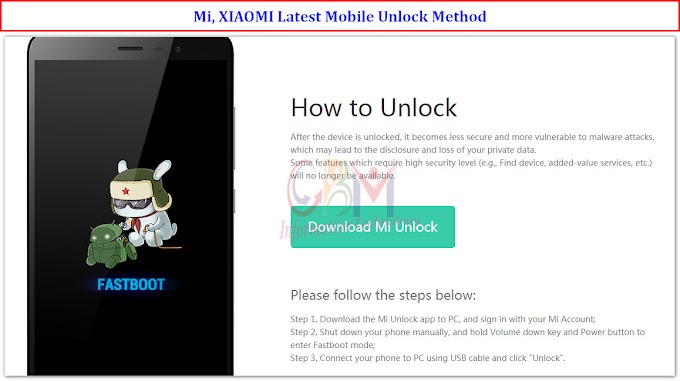 MI, XIAOMI Unlock Bootloader 