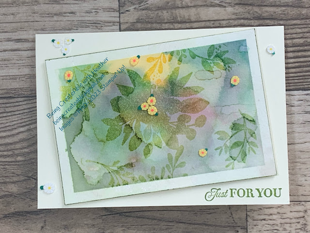 Watercolour Lifting, Stampin' Up!, Edens Garden Stamps