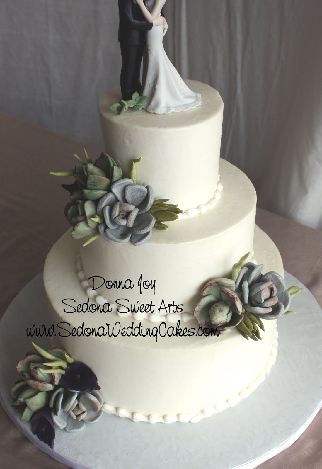 floral wedding cake images  Joy's creations at Sedona Wedding Cakes.or Sedona Sweet Arts.com