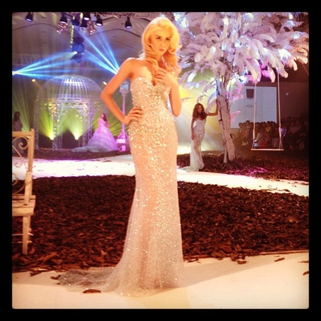 Allison Harvard at the Bench show, PFW