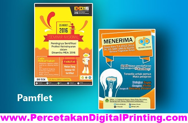 Digital Printing Cetak PAMFLET Di Cibubur Gratis Desain Free Ongkir