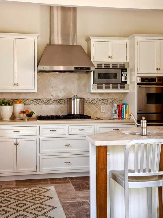 Kitchen backsplash Inspirations  FRENCH COUNTRY COTTAGE