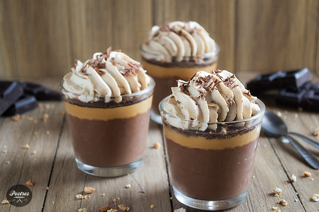 Mousse de Chocolate,Toffee, Café y Amaretto