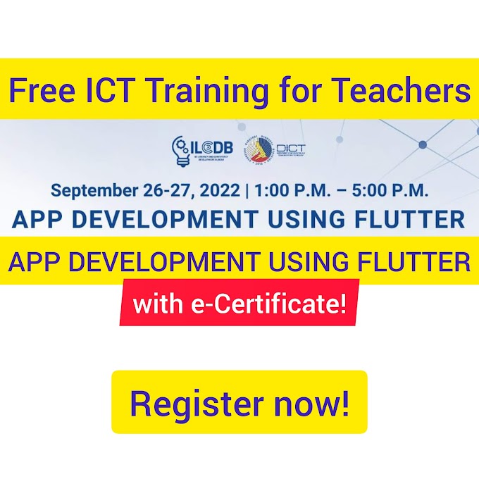 2-Day Free ICT Training for ICT Teachers on App Development using Flutter | September 26-27 | Register now!