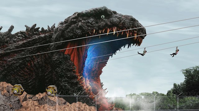 Zip-line Into Godzilla’s Mouth Attraction Is Now Open