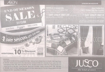 Bedding End Of Season Sale Jaya Jusco 1 Day Only