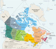 Mappa di Canada Politica immagini