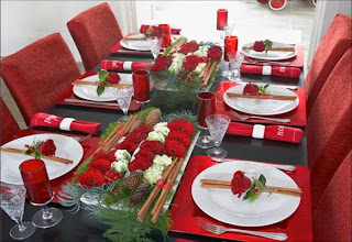 Navidad, Decoración de Mesa, Rojo