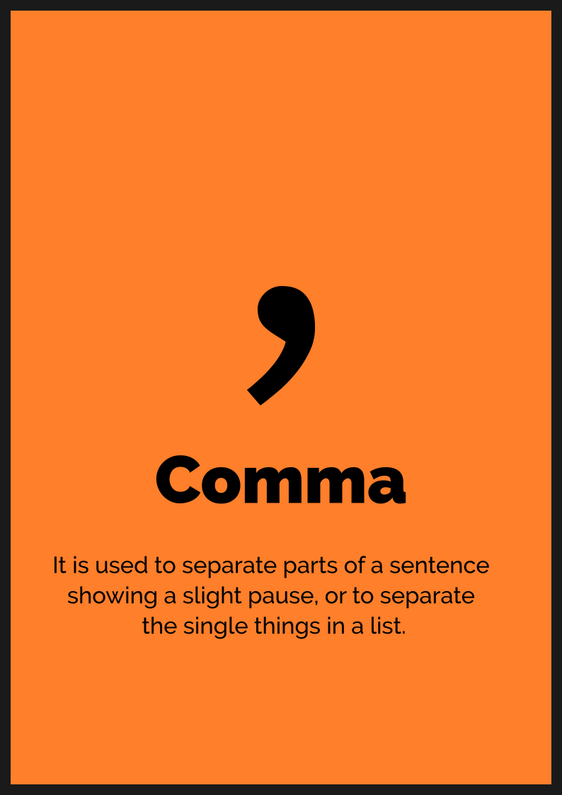 Punctuation Flash Card