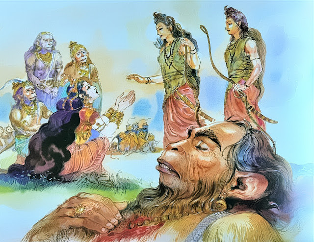 Angada Sugreeva Hanuman Tara Rama Lakshmana Vali