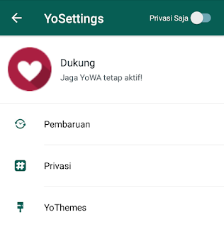 Pilih menu yothemes