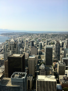 le nord de seattle vu depuis le Columbia Center