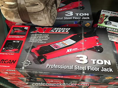 Easily lift your car with the Arcan XL3000 3 Ton Professional Steel Floor Jack