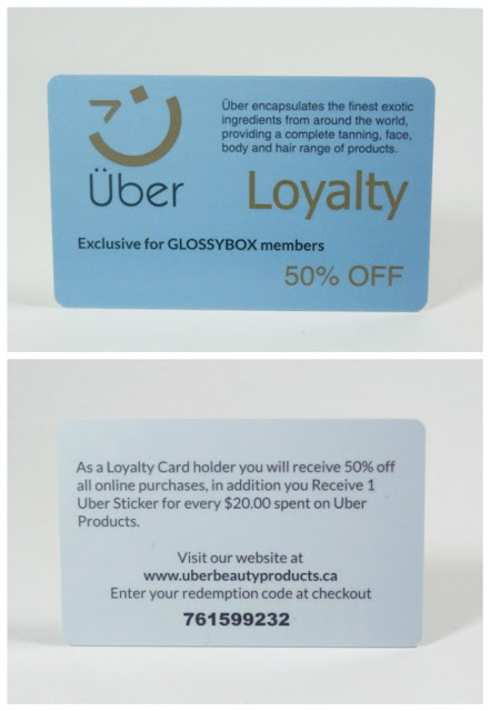 Uber Sassy Loyalty card