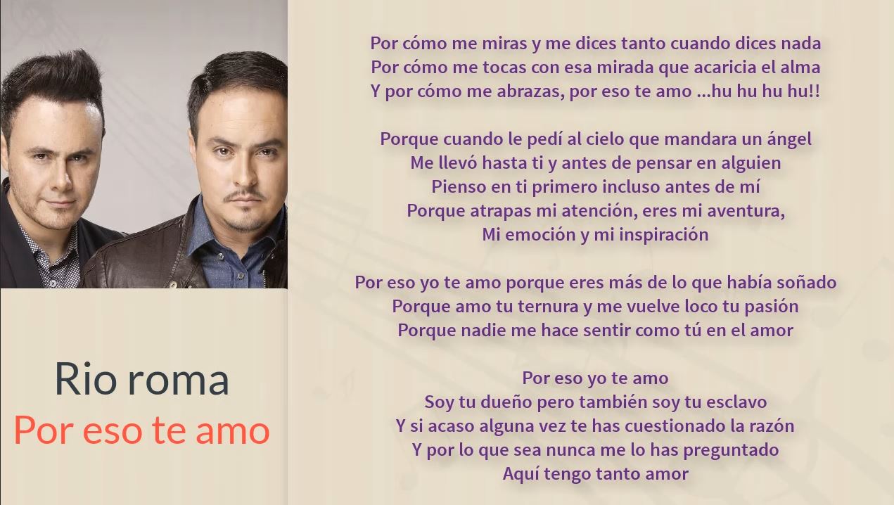 Canciones Romanticas Para Dedicar A Mi Novio En Espanol Letra